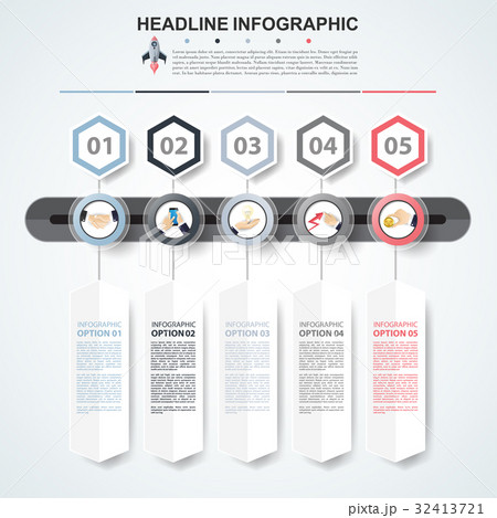 Abstract infographics number options template. 32413721