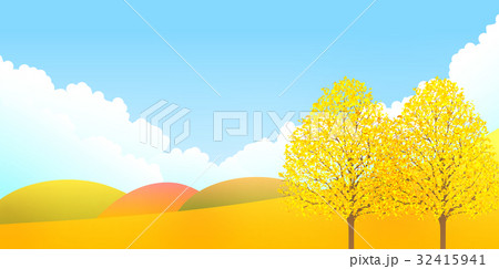 銀杏　紅葉　秋　背景 32415941