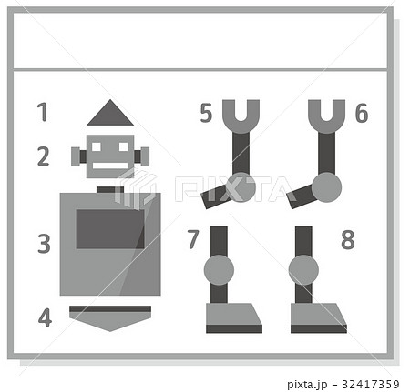 ロボット シリーズのイラスト素材