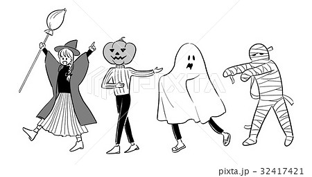 ハロウィンの仮装 32417421