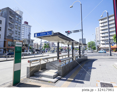 名古屋市瑞穂区都市風景 瑞穂運動場西交差点 瑞穂運動場西駅3番出入口