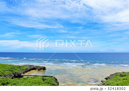 沖縄 波照間島の果て 沖縄 波照間島の果て 32418302