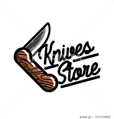 Color vintage knives store emblem 32419882