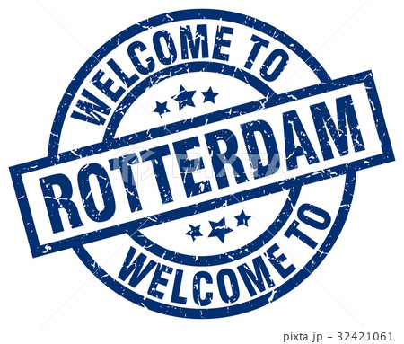 welcome to Rotterdam blue stamp 32421061