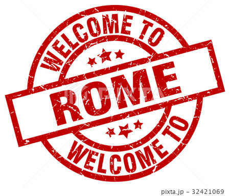 welcome to Rome red stamp welcome to Rome red stamp 32421069