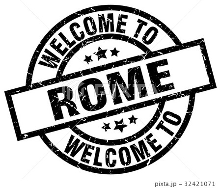 welcome to Rome black stamp welcome to Rome black stamp 32421071