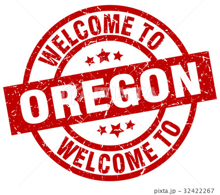 welcome to Oregon red stamp 32422267