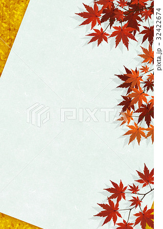 紅葉 和風背景 シリーズ のイラスト素材