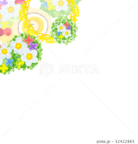 花雑貨のフレーム素材 32422863