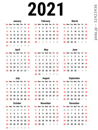 Calendar for 2021 32423436