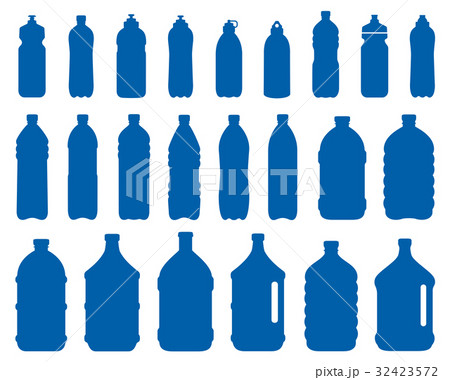set of plastic bottle icons 32423572