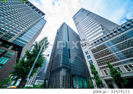 東京都 超高層ビル ビジネスイメージ 千代田区 の写真素材