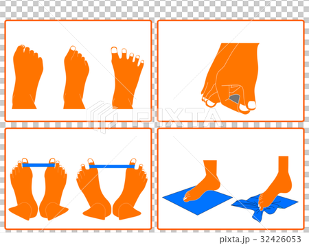 拇外翻的預防性運動(橙色,無解釋) 拇外翻的預防性運動(橙色,無解釋) 32426053