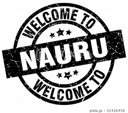 welcome to Nauru black stamp welcome to Nauru black stamp 32426456