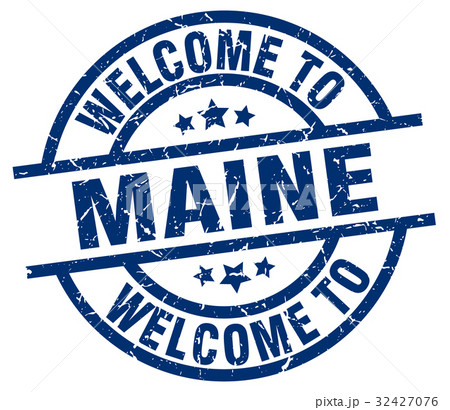 welcome to Maine blue stamp 32427076