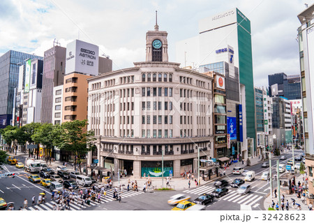 《東京都》銀座4丁目交差点 《東京都》銀座4丁目交差点 32428623