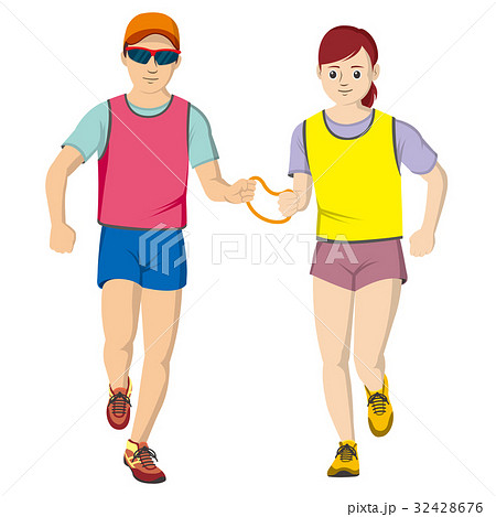 視覚障害者マラソン男女 32428676