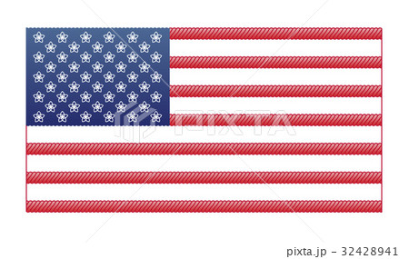 Flag USA. 4th of July. Independence Day Vector 32428941