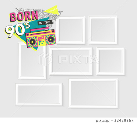 Template vector photo frames 32429367