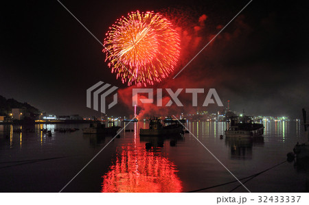 大分県　津久見　花火大会　つくみ港まつり　漁港より 32433337