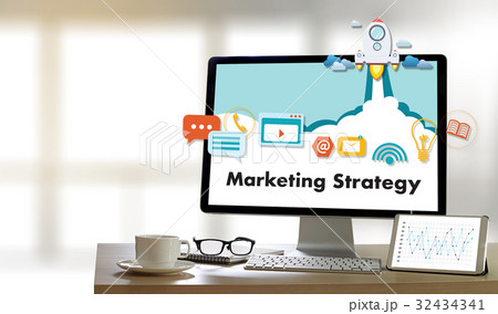 Marketing Strategy technology business man Marketing Strategy technology business man 32434341