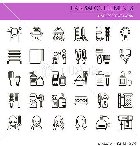 Hair Salon Elements  32434574