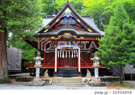 関東のパワースポット 三峯神社 国常立神社 の写真素材