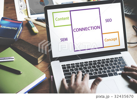 Connection SEO Content Word Boxes 32435670