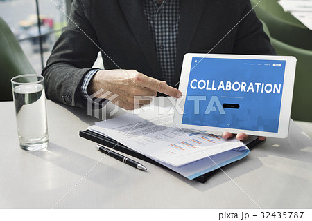 Collaboration Corporate Business Word Collaboration Corporate Business Word 32435787