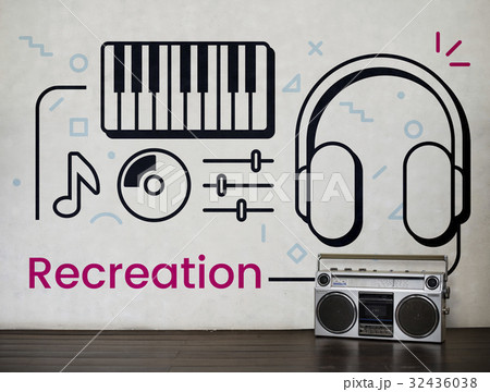 Music Audio Recreation Relaxation Entertainment Concept Music Audio Recreation Relaxation Entertainment Concept 32436038
