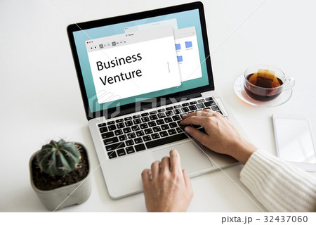 New Business Venture Entrepreneur Concept New Business Venture Entrepreneur Concept 32437060