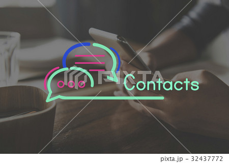 Communication Connection Speech Bubble Concept Communication Connection Speech Bubble Concept 32437772