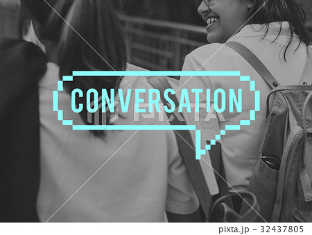 Speech bubble communication icon word 32437805