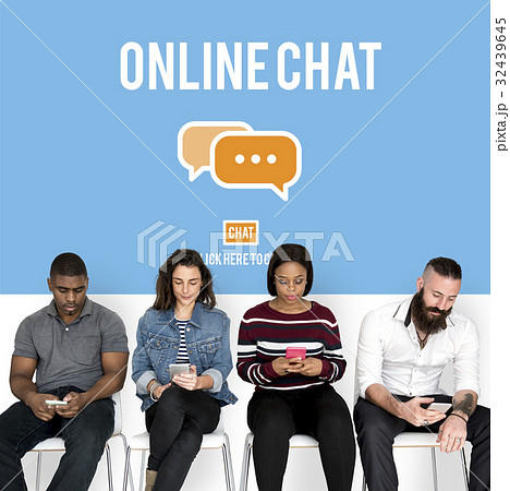 Group of people and digital social concept Group of people and digital social concept 32439645