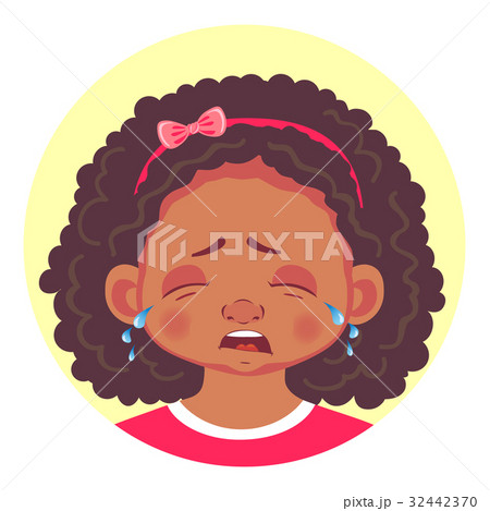 Set of african girls emotions 32442370