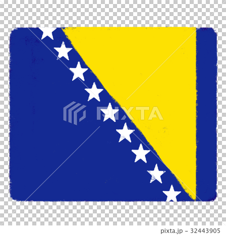 ボスニア・ヘルツェゴビナ　国旗 32443905