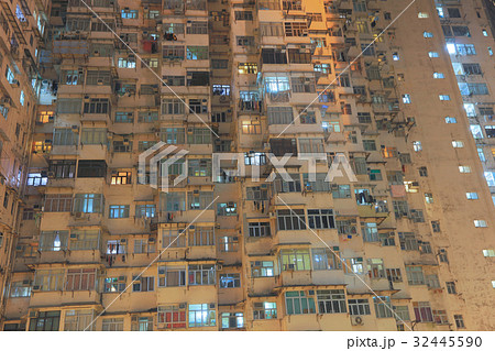 Old apartment building in Hong Kong 32445590