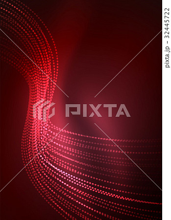 Glowing wave created with particles on dark color 32445722