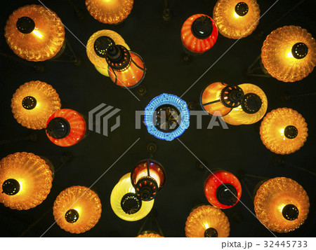 Colourful Lantern Light glow Interior decoration 32445733