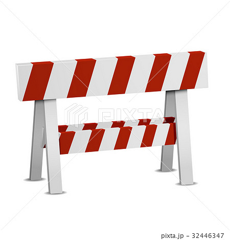 Red White Roadblock Red White Roadblock 32446347