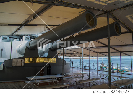 三笠公園 戦艦三笠 後甲板主砲 三笠公園 戦艦三笠 後甲板主砲 32446423
