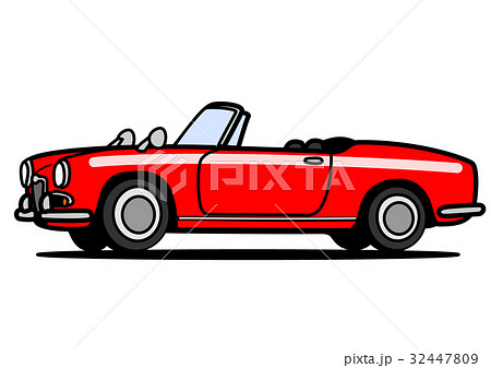 イタリアンヒストリックスポーツ　赤　自動車イラスト 32447809