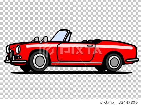 イタリアンヒストリックスポーツ　赤　自動車イラスト 32447809