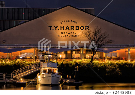 【東京夜景】天王洲アイルの天王洲運河とT.Y.ハーバー 32448988