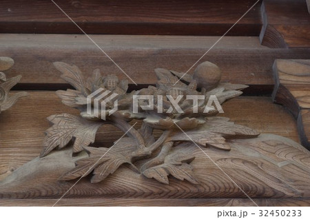 信州　塩尻の神社　北熊井神社　大隅流の名工柴宮矩重作の本殿（長野県宝）の彫刻群 32450233