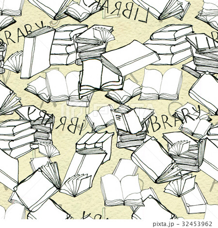 Seamless pattern with books 32453962