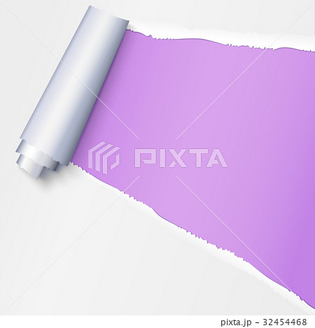 Realistic torn open paper with space for text on Realistic torn open paper with space for text on 32454468