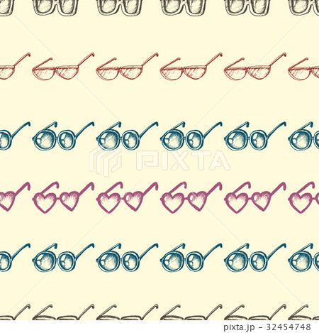 Seamless pattern with glasses 32454748