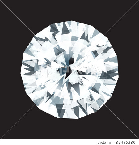 Vector diamond on a black background 32455330