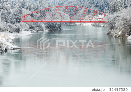 winter landscape Japan winter landscape Japan 32457520